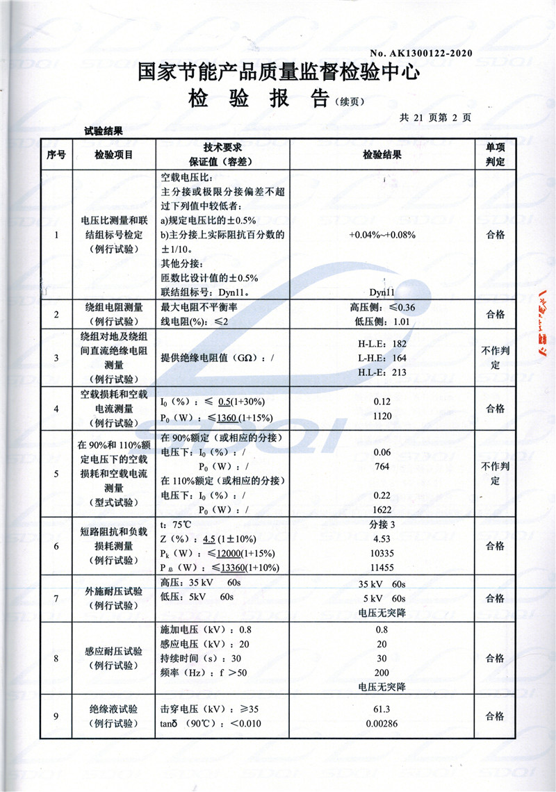 高低压试验报告-S11-1250福鼎福鼎福鼎油浸式变压器-2.jpg